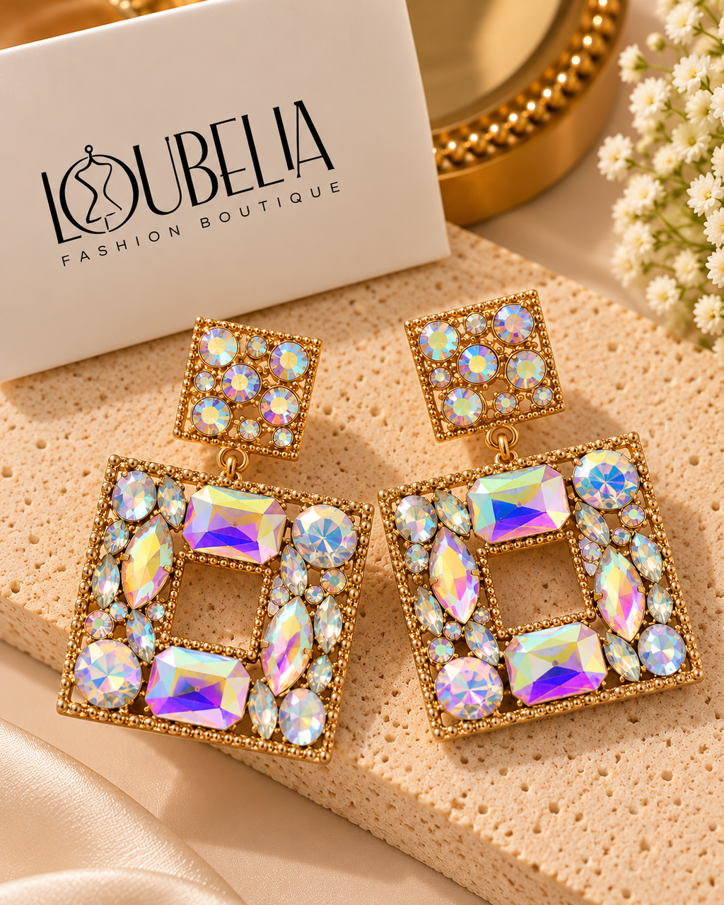 The Opal Glow Statement Earrings
