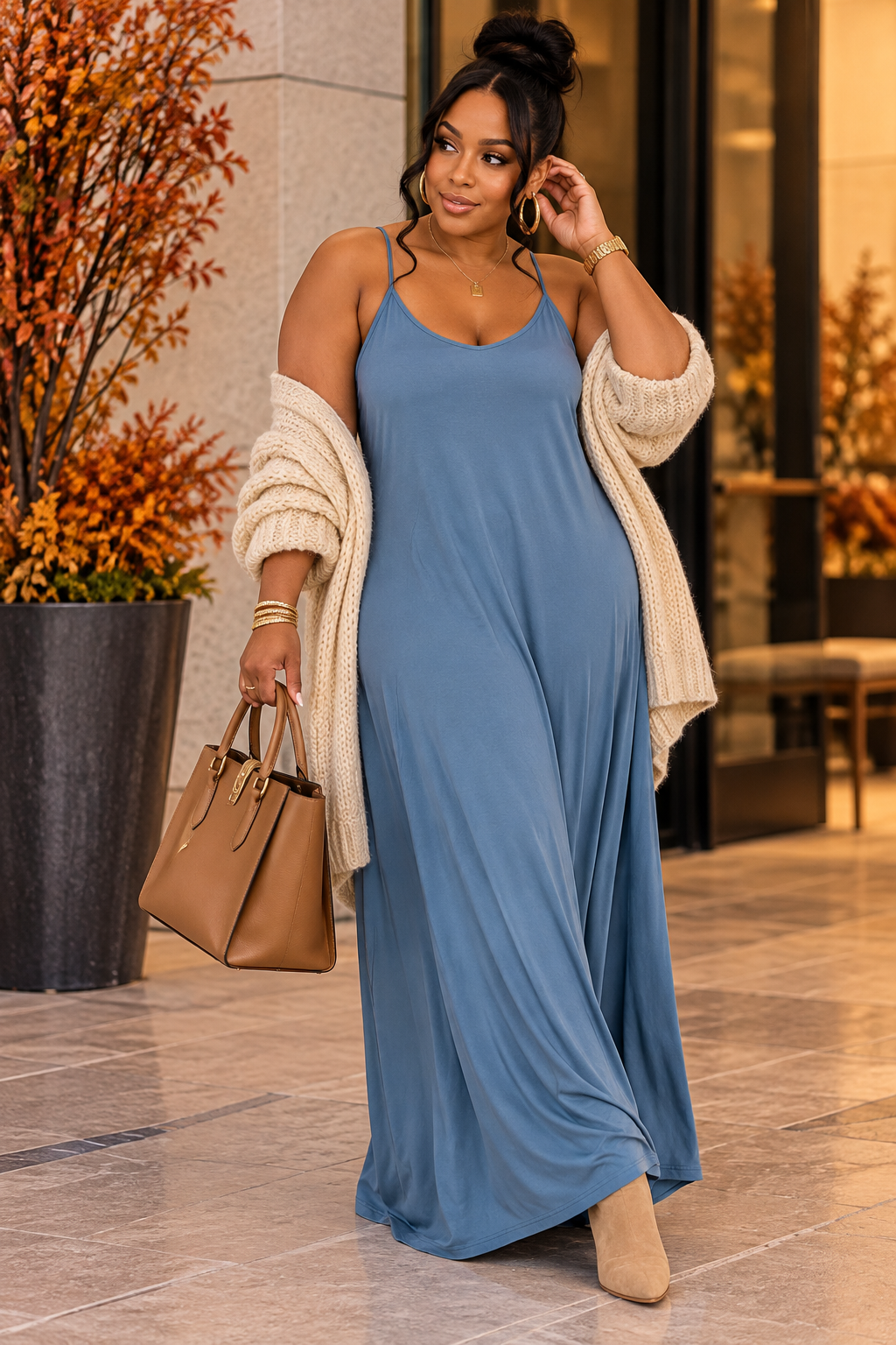 Cami Maxi Dress With Pockets