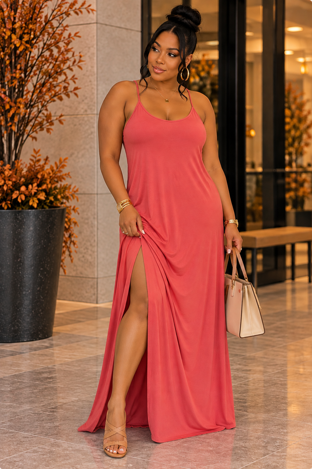 Cami Maxi Dress With Pockets