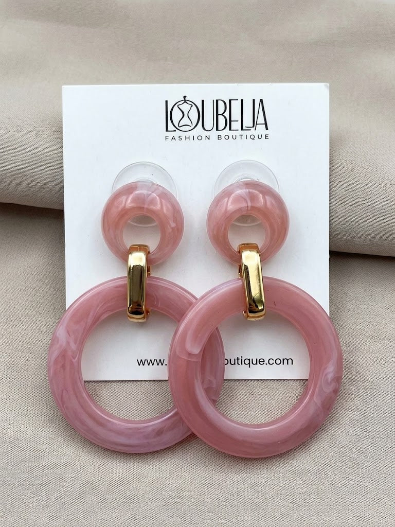 Blushing Belle Statement Earrings
