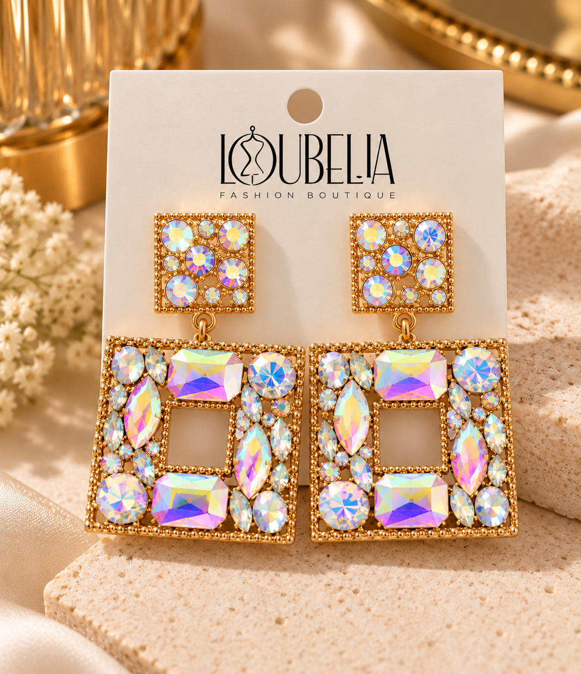 The Opal Glow Statement Earrings