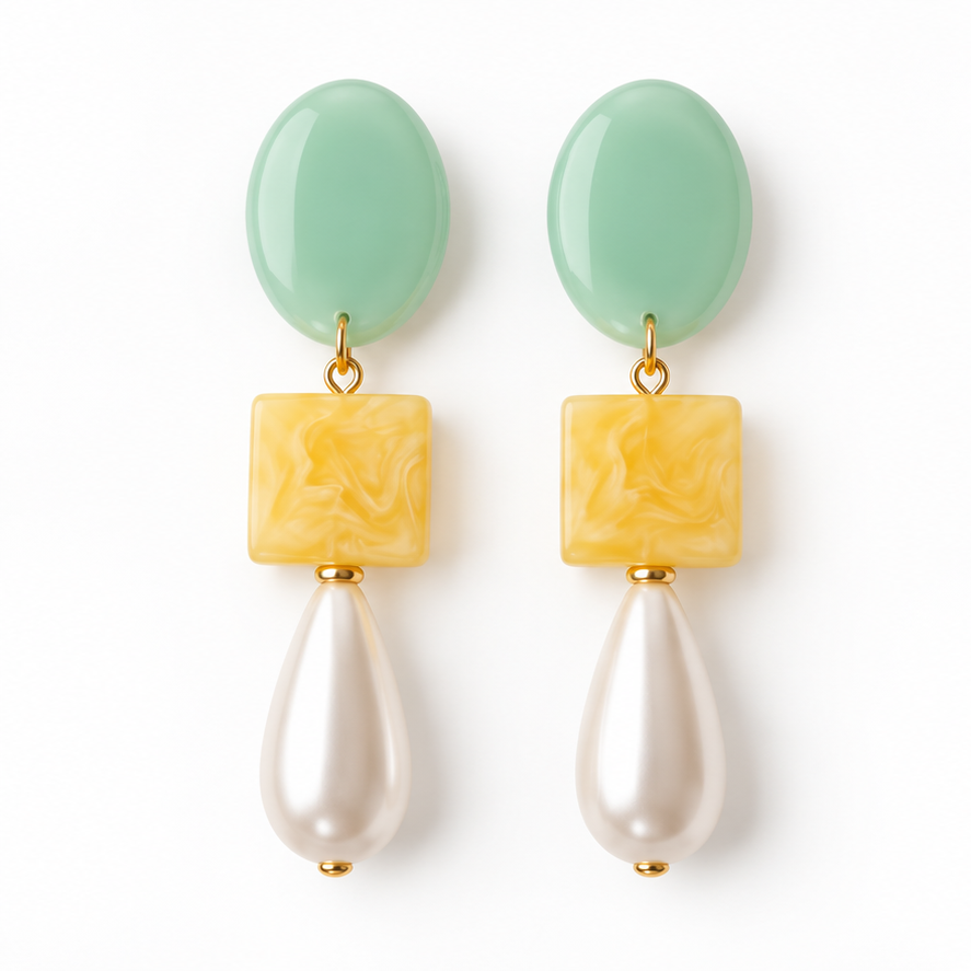 Vintage Charm Pearl Drop Earrings