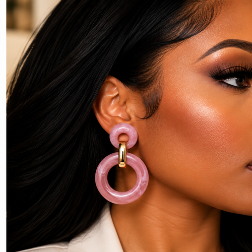 Blushing Belle Statement Earrings