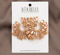Champagne Glow Statement Earrings